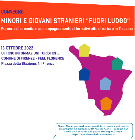 particolare del programma del convegno Minori e giovani stranieri “fuori luogo” - 13 ottobre 2022