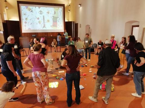 un momento delle attività svolte nel salone brunelleschi