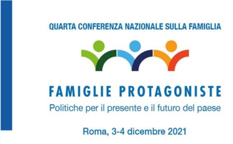 particolare del programma con la grafica della Quarta conferenza nazionale sulla famiglia 2021