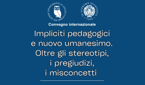 particolare della locandina del Convegno internazionale Impliciti pedagogici e nuovo umanesimo