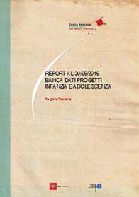 cover del Report Banca dati progetti infanzia e adolescenza