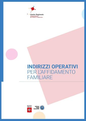 Indirizzi operativi per l'affidamento familiare copertina