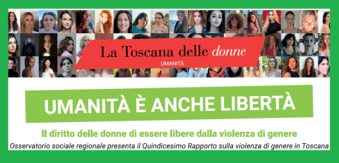 particolare dell'invito alla giornata di presentazione del XV rapporto sulla violenza di genere in Toscana