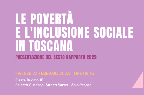 intestazione dell'evento di presentazione del Sesto rapporto sulla povertà