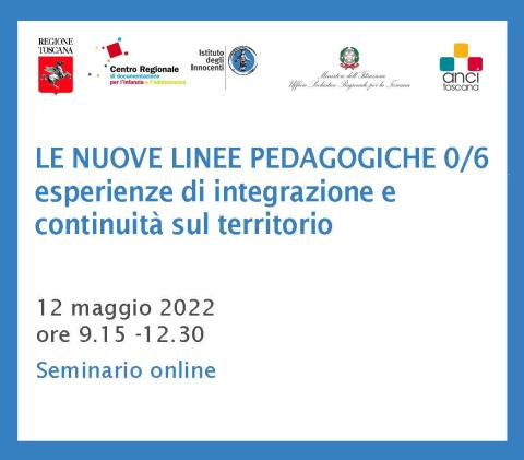 particolare del programma del seminario Le linee pedagogiche 0/6