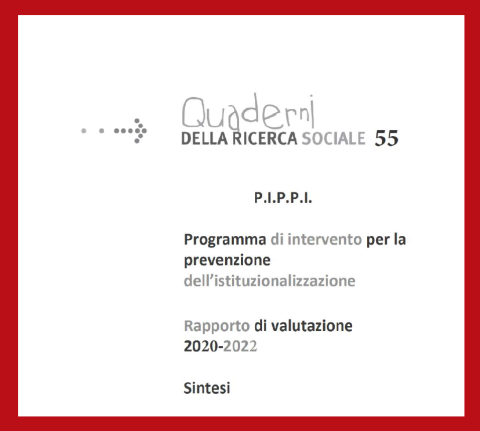 particolare cover report di valutazione 2020-2022 programma P.I.P.P.I.