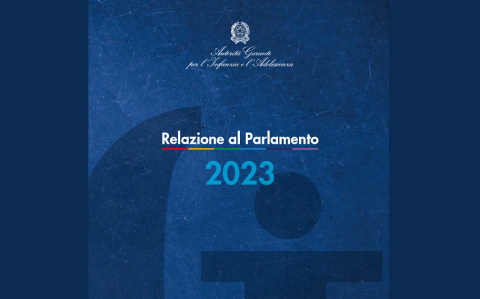 Relazione al parlamento dell'Autorità garante infanzia e adolescenza 2023, particolare della cover