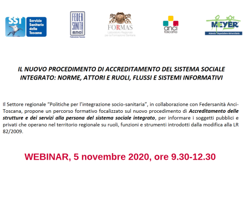 particolare del programma del webinar 5 novembre 2020