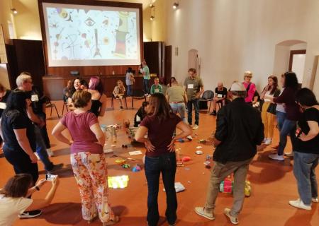 un momento delle attività svolte nel salone brunelleschi