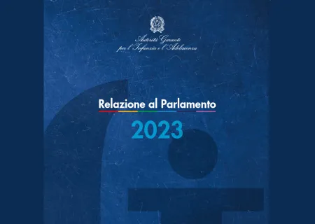 Relazione al parlamento dell'Autorità garante infanzia e adolescenza 2023, particolare della cover